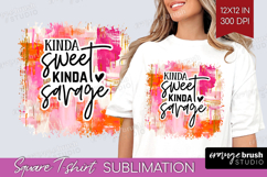 Sarcastic Quotes Quote Square Tshirt Background - Brush PNG Product Image 1