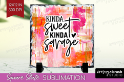 Sarcastic Quotes Quote Slate PNG - Brush Stroke Square Slate Product Image 1