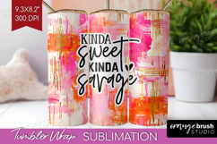 Sarcastic Quotes Quote Tumbler Wrap - Brush Stroke Tumbler Product Image 1