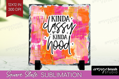 Sarcastic Quotes Quote Slate PNG - Brush Stroke Square Slate Product Image 1