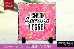 Sarcastic Quotes Quote Slate PNG - Brush Stroke Square Slate Product Image 1