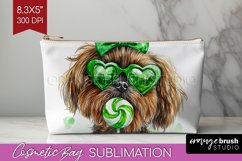 Brussels Griffon St. Patricks Day Dog Cosmetic Bag Dog Bag Product Image 1