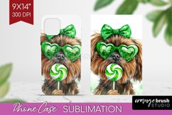 Brussels Griffon St. Patricks Day Dog Phone Case PNG Dog PNG Product Image 1