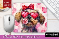 Brussels Griffon Valentine Mouse Pad Sublimation Valentines Product Image 1