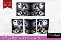 Bull Terrier Dog Mug Wrap Halloween Mug PNG Sublimation Product Image 1