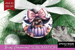 Bunny Halloween Ornament PNG Coquette PNG Sublimation Product Image 1
