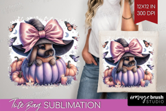 Bunny Halloween Tote Bag Coquette Tote Bag PNG Sublimation Product Image 1