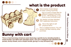 Easter Baby Bunny with Chicks and Eggs - SVG Laser Cut File Product Image 2