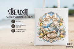 Mediterranean Beach sublimation Mermaid Coastal Book Product Image 1