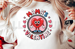Mamas Valentine Heart Sublimation PNG, Mama Love Sublimation Product Image 2