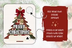 Patchwork Christmas Tree Money Card, Christmas Money Holder Product Image 2