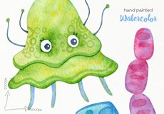 Watercolor Monsters Clipart - PNG Files Product Image 3