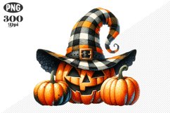 Halloween Pumpkins Sublimation - Clipart PNG Design Product Image 1