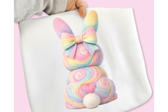 Faux yarn bunny easter PNG, Faux Yarn Crochet Easter PNG Product Image 5