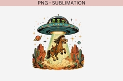 UFO horse png design for T-shirts Product Image 2
