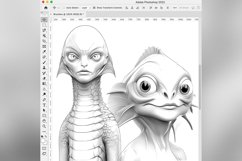 50 Procreate Reptiloids Stamp Brushes Product Image 10