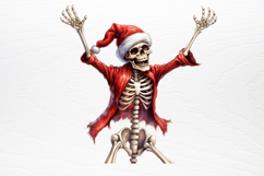 Christmas Skeleton Sublimation PNG Product Image 2