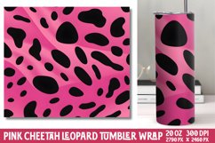 Pink Cheetah Leopard Tumbler Wraps Product Image 1