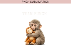 Team Punch Monkey Design | Monkey Hugging Plush Toy Product Image 2