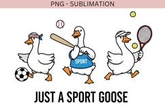 Just a Sport Goose PNG | Funny Athletic Goose Design Product Image 2