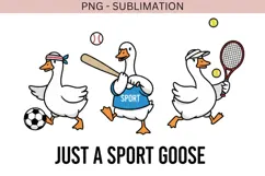 Just a Sport Goose PNG | Funny Athletic Goose Design Product Image 2