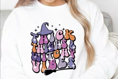 Thick Thighs And Witchy Vibes SVG, Witchy Vibes png Product Image 3
