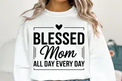 Blessed Mom Svg | Svg Files for Cricut | Shirt Svg Product Image 2