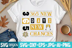 365 new Days 365 Chances SVG Design,New Year 2026 SVG Design Product Image 2