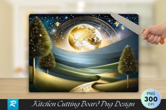 Joy to the World with Ribbon Cutting Board PNG Design Product Image 1