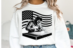 USA Welder Svg Design | Svg Cut Files | Shirt Svg Product Image 1