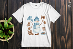 Snowman Winter Clipart Sublimation PNG Product Image 2
