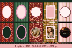 Vintage Christmas Photo Frames PNG Product Image 2