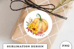 Watercolor Autumn Pumpkins png Product Image 2