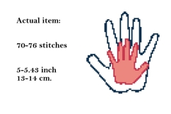Handprint cross stitch pattern digital download hand outline Product Image 2