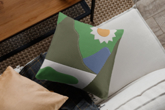 Modern Mountain Landscape Embroidery Design Product Image 2