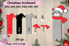 Christmas animals Bookmark SVG, Animals paper design Product Image 2