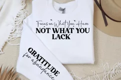 Focus on what you have not what you lack Sleeve SVG PNG Product Image 2