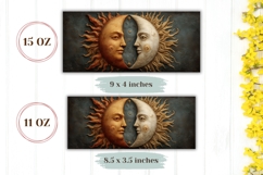 Moon Coffee Mug Wrap Design, Celestial Mug Sublimation Product Image 2