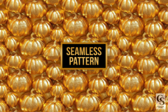 Golden Pumpkin Digital Paper Product Image 2