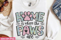 Home Is Where The Paws Are PNG, Cat Mom Sublimation PN Product Image 3