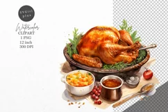 Thanksgiving clipart, Turkey clipart, Autumn clipart, Product Image 1