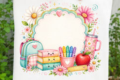 Cute Back to School Frame SVG Product Image 3