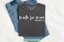 Made For More SVG | Christian SVG | Bible Verse PNG Product Image 1