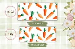 Cartoon Vegetables Mug Wrap Design, Cartoon Carrot Mug Wrap Product Image 2