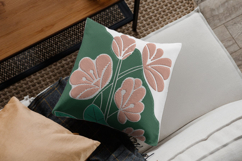 Elegant Floral Leaves Pattern Embroidery Design Product Image 2