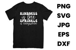 Funny Kindness Is Free Sprinkle It Everywhere SVG Product Image 2