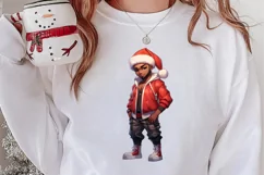 Christmas Little Girl Clipart Sublimation, Christmas PNG Product Image 2