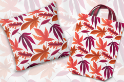 Autumn Leaves Digital Paper Fall Seamless Pattern Background Product Image 2