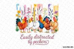 Easily distracted by peckers Svg | Quotes Svg | Svg Cut File Product Image 1