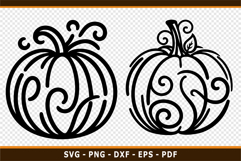 Pumpkin line art SVG, Pumpkin Signs SVG, Thanksgiving SVG, Product Image 2